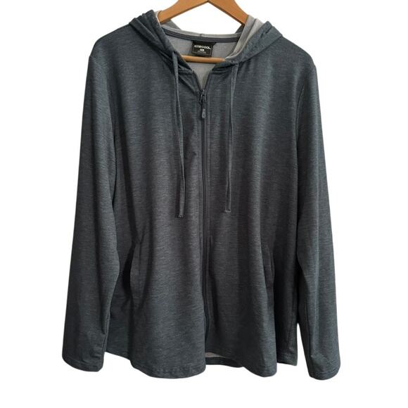 32 Degrees Cool Zip Hoodie Women’s XXL Gray Lightweight Full Zip Jacket - Picture 1 of 6
